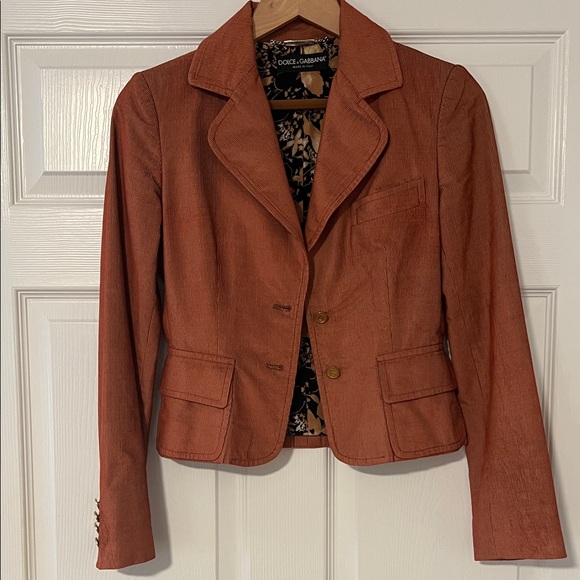 Dolce & Gabbana Rust Blazer - Picture 1 of 5